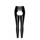 Лeггинсы Noir Handmade F304 Taboo wetlook leggings with open crotch and bum - L