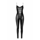 Комбинезон Noir Handmade F306 Mirage catsuit with jewelry rhinestone chain adorning the back - S