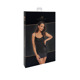 Платье Noir Handmade F307 Mirage wetlook mini dress with jewelry rhinestone chain - 3XL