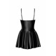 Платье Noir Handmade F308 Dreamer wetlook corset mini dress with front zipper - S