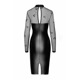 Платье Noir Handmade F310 Sublime wetlook and flocked mesh midi dress - M
