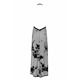 Платье Noir Handmade F312 Divinity long flocked mesh dress with open back - XXL