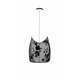 Платье Noir Handmade F313 Mythos mini flocked mesh dress with jewelry rhinestone chain - L