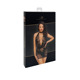 Платье Noir Handmade F313 Mythos mini flocked mesh dress with jewelry rhinestone chain - XL