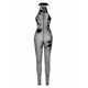Бодистокинг Noir Handmade F315 Ego flocked mesh halter catsuit - 3XL