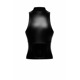 Топ Noir Handmade F324 Glam wetlook top with vinyl corset - L