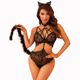 Эротический костюм кошечки JSY «Манящая Жаклин» One Size, боди, хвост, ушки