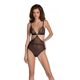 Боди Passion AMBERLY BODY black, S/M, открытая спина, низ стринги