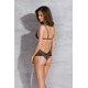 Боди Passion AMBERLY BODY black, S/M, открытая спина, низ стринги