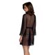 Пеньюар Passion AMBERLY PEIGNOIR black, L/XL, пояс в комплекте