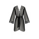 Пеньюар Passion AMBERLY PEIGNOIR black, L/XL, пояс в комплекте