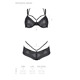 Комплект Passion DROSERA BIKINI black, L/XL, бюстгальтер и трусики-кюлоты