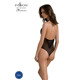 Боди Passion DROSERA BODY black, L/XL, высокие вырезы, верх на завязках