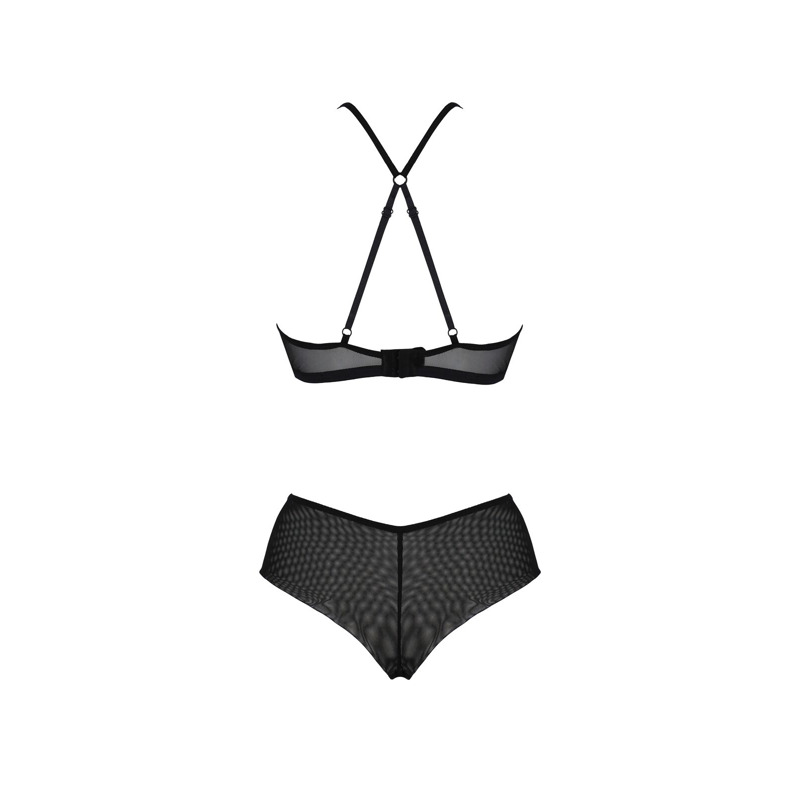 Комплект Passion KERRIA BIKINI black, L/XL, бралетт и трусики-бикини