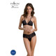 Комплект Passion KERRIA BIKINI black, XXL/XXXL, бралетт и трусики-бикини