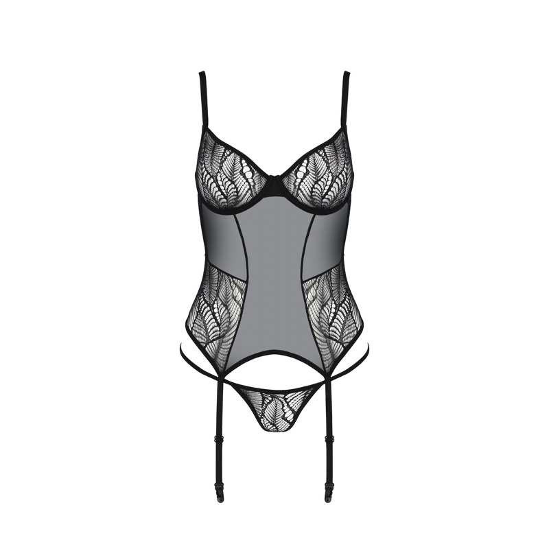 Корсет Passion LEAFA CORSET black XXL/XXXL - ECO Passion