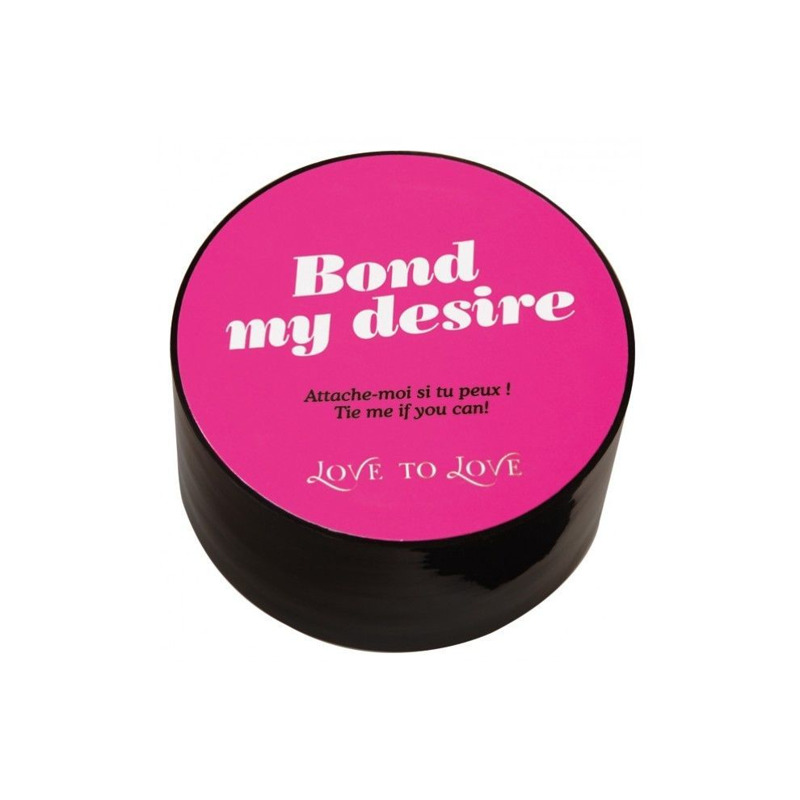 Скотч для бондажа Love To Love BOND MY DESIRE (15м) Черный, не липнет к коже и волоскам