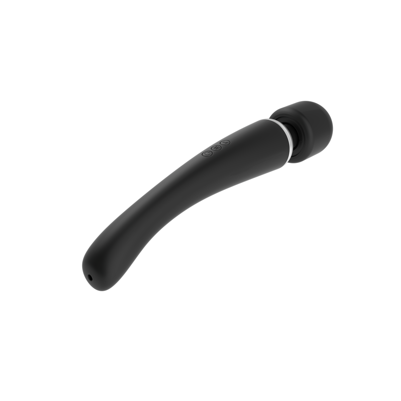 Мощный вибромассажер Dorcel Megawand Black перезаряжаемый, 160 режимов