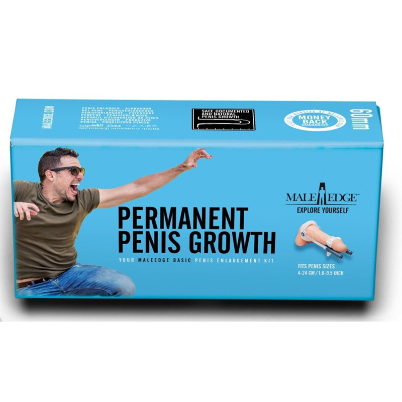 Экстендер для увеличения члена Male Edge Basic, ремешковый, масса всего 65 г, прочный пластик