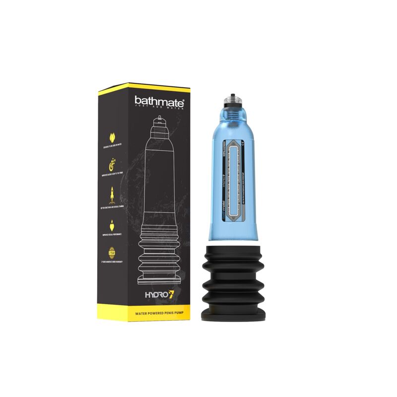 Гидропомпа Bathmate Hydro 7 Blue, для члена длиной от 12,5 до 18см, диаметр до 5см