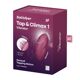 Вибростимулятор-пульсатор Satisfyer Tap & Climax 1 Red, эффект постукивания пальцем, 2 мотора