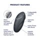 Вибростимулятор-пульсатор Satisfyer Tap & Climax 1 Grey, эффект постукивания пальцем, 2 мотора
