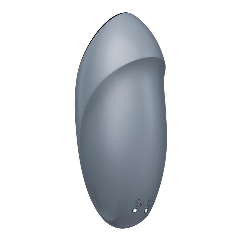 Вибростимулятор-пульсатор Satisfyer Tap & Climax 1 Bluegrey, эффект постукивания пальцем, 2 мотора