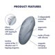 Вибростимулятор-пульсатор Satisfyer Tap & Climax 1 Bluegrey, эффект постукивания пальцем, 2 мотора