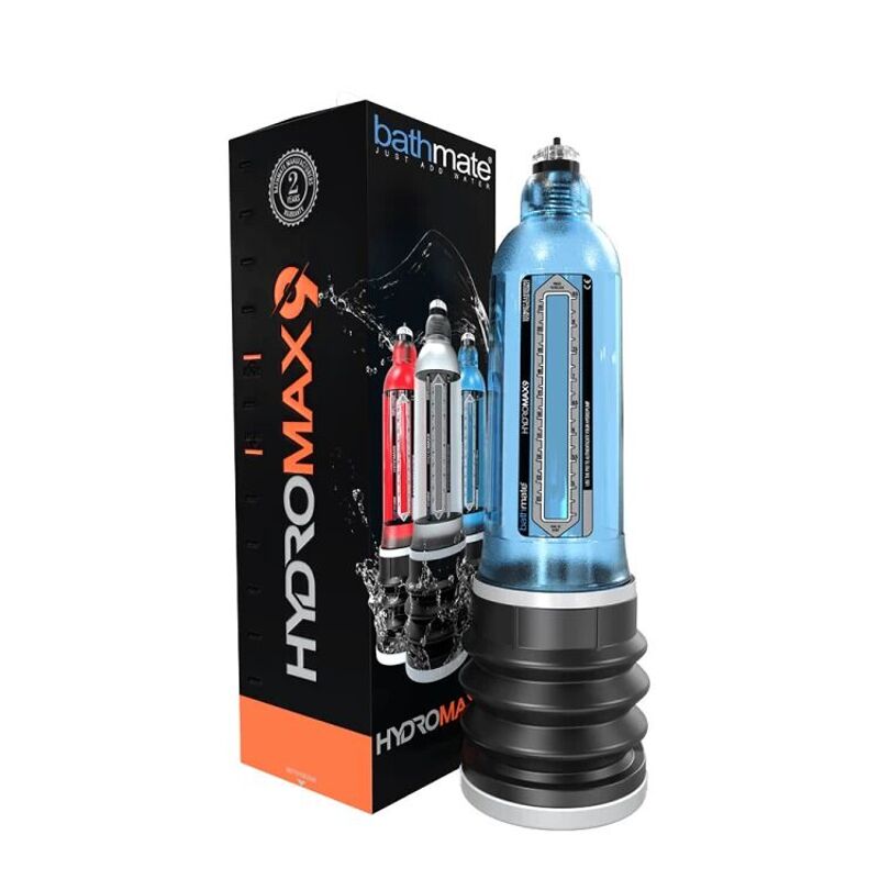 Гидропомпа Bathmate Hydromax 9 Blue (X40), для члена длиной от 18 до 23см, диаметр до 5,5см