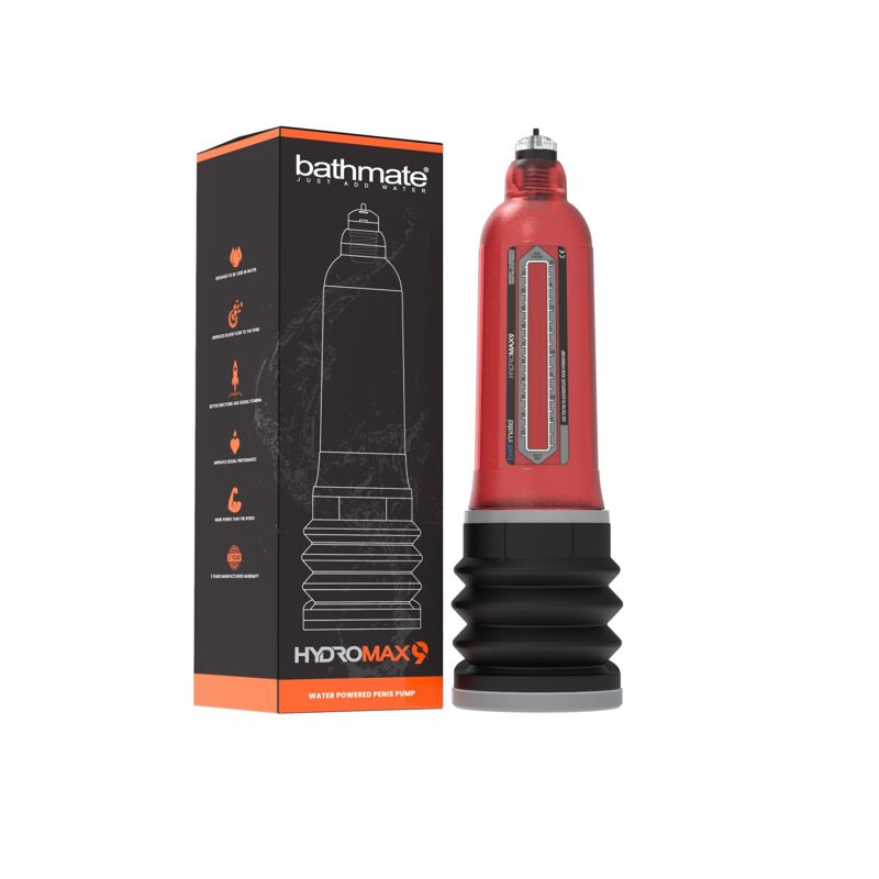 Гидропомпа Bathmate Hydromax 9 Red (X40), для члена длиной от 18 до 23см, диаметр до 5,5см