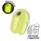 Вакуумный клиторальный стимулятор с вибрацией Satisfyer Glowing Ghost Yellow, светится в темноте