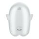 Вакуумный клиторальный стимулятор с вибрацией Satisfyer Glowing Ghost White, светится в темноте