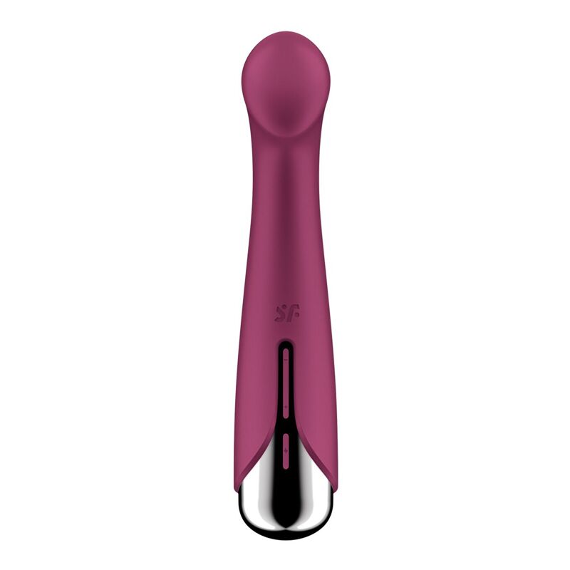 Вибратор с ротацией Satisfyer Spinning G-Spot 1 Red, плоская площадка для стимуляции точки G