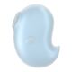 Вакуумный клиторальный стимулятор с вибрацией Satisfyer Cutie Ghost Blue