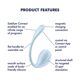 Смарт-виброяйцо Satisfyer Smooth Petal Connect App Light Blue
