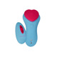 Вибратор в трусики FairyGasm HeartGem blue, на магните, пульт ДУ