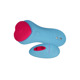Вибратор в трусики FairyGasm HeartGem blue, на магните, пульт ДУ