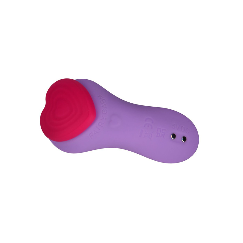 Вибратор в трусики FairyGasm HeartGem violet, на магните, пульт ДУ