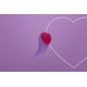 Вибратор в трусики FairyGasm HeartGem violet, на магните, пульт ДУ