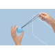 Мини-вибратор «Сердечко» FairyGasm PleasureStone blue, 9 режимов, на шнурке
