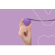 Мини-вибратор «Сердечко» FairyGasm PleasureStone violet, 9 режимов, на шнурке