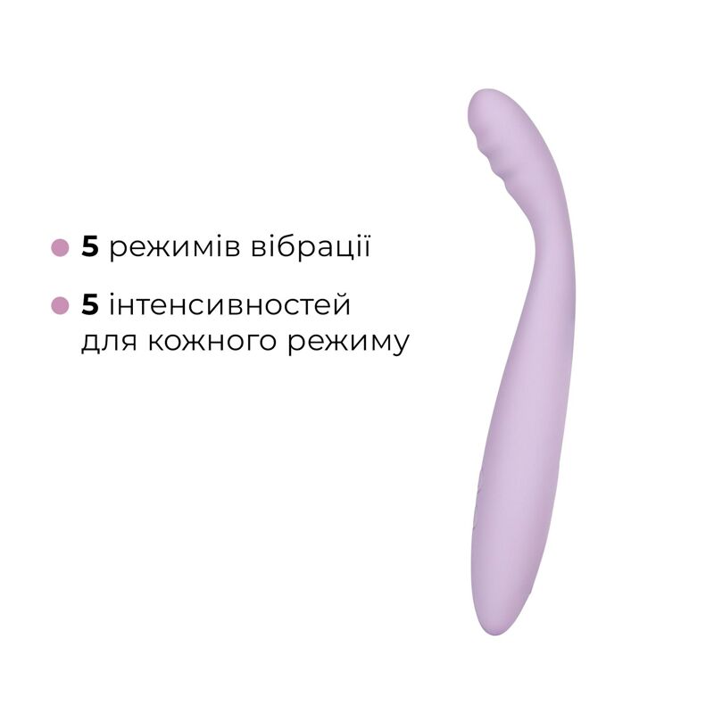 Тонкий смарт-вибратор точки G Svakom Cici 2 Lilac, подогрев до 38 °C