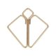 Зажимы для сосков с тяжелой подвеской LOCKINK Nipple Clamps with Heavy Pendant - Golden