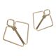 Зажимы для сосков с тяжелой подвеской LOCKINK Nipple Clamps with Heavy Pendant - Golden