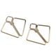Зажимы для сосков с тяжелой подвеской LOCKINK Nipple Clamps with Heavy Pendant - Golden
