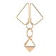 Зажимы для сосков с тяжелой подвеской LOCKINK Nipple Clamps with Heavy Pendant - Golden