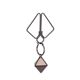 Зажимы для сосков с тяжелой подвеской LOCKINK Nipple Clamps with Heavy Pendant - Grey