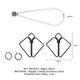 Зажимы для сосков с тяжелой подвеской LOCKINK Nipple Clamps with Heavy Pendant - Grey