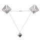 Зажимы для сосков с тяжелой подвеской LOCKINK Adjustable Nipple Clamps with Heavy Pendant - Grey