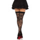 Чулки Leg Avenue Wild rose net thigh highs One Size